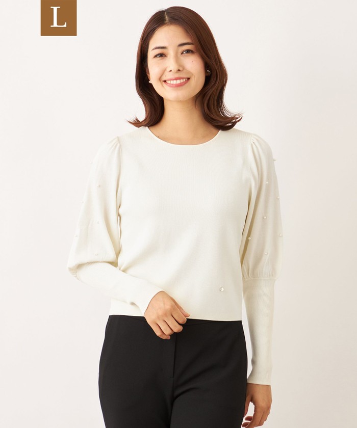 ホワイト系｜ニット・セーター｜TO BE CHIC(Lサイズ)(トゥー ビー