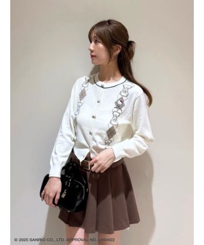 【HELLO KITTY】アーガイルカーディガン