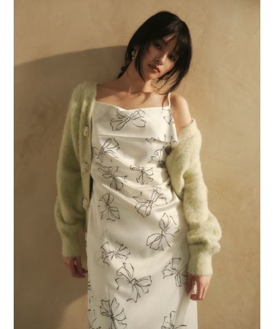 【限定カラー】ドレープサテンキャミソールワンピース