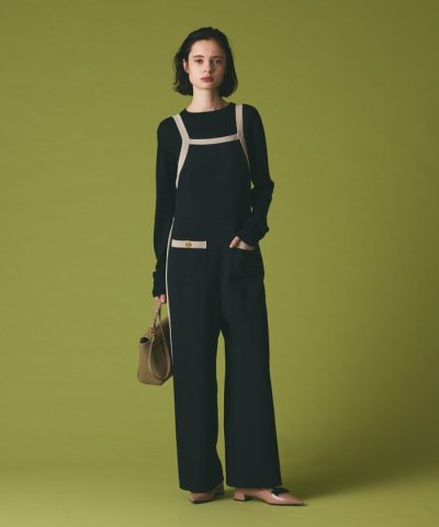 トリアセバイカラーサロペット