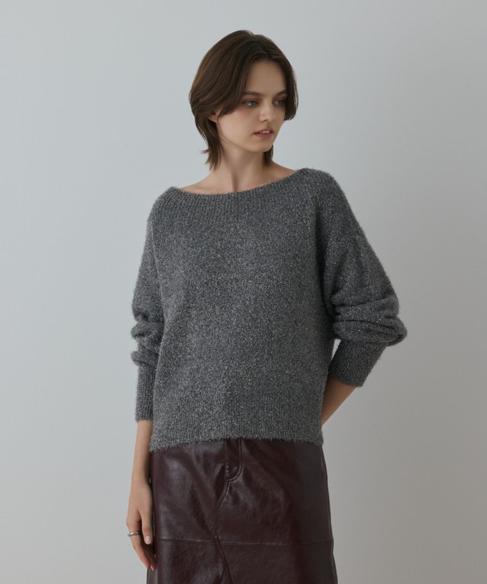 美品 GRACE CONTINENTAL グレースコンチネンタル ポンチョ グレー系 ニット トップス レディース AU1032A15 グレー系｜ニット・セーター｜GRACE CONTINENTAL(グレース