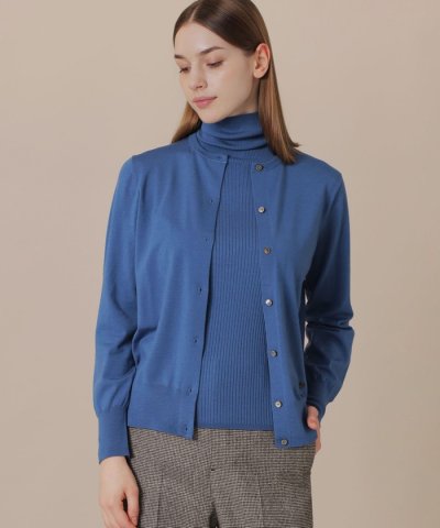 【WEB・一部店舗限定】クリアニットプレーンカーディガン