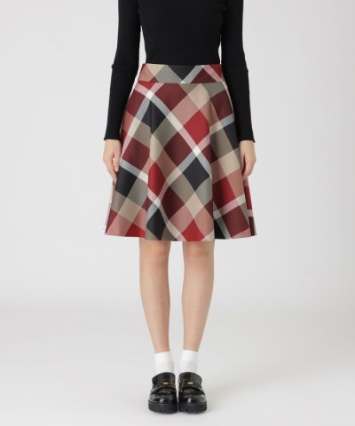 【一部店舗限定】クレストブリッジチェックフレアスカート