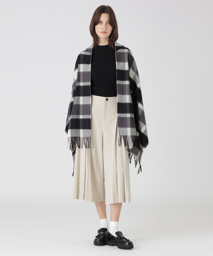 コンパクトクリアーポンチクレストブリッジチェックティアード