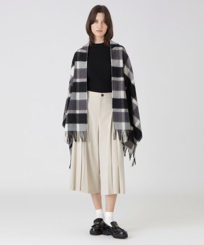 クレストブリッジチェックフード付きストール