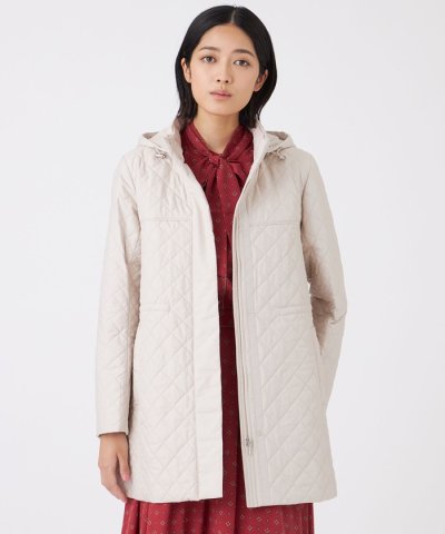 【吸湿発熱・消臭】キルティングタフタコート