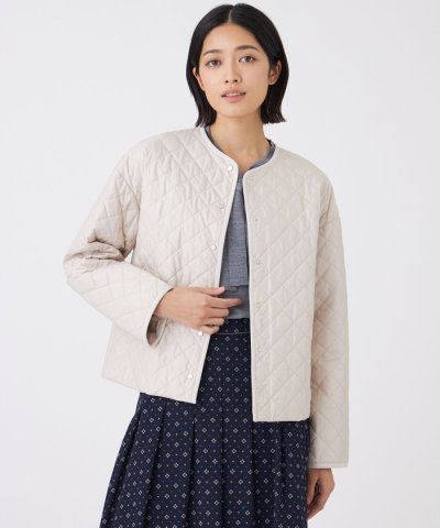 【吸湿発熱・消臭】キルティングタフタコート