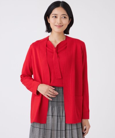 【ウォッシャブル】エクストラファインウールカーディガン