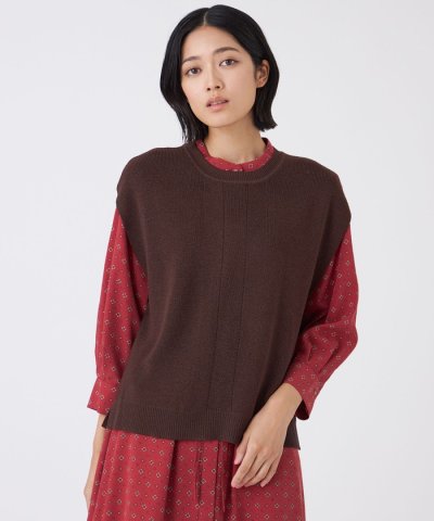 【ウォッシャブル】エクストラファインウールジレ