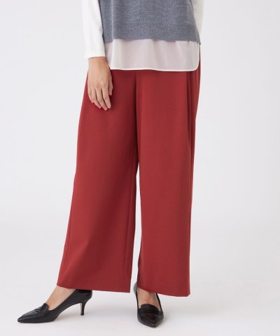 【ウォッシャブル】アルガンオイルストレッチパンツ