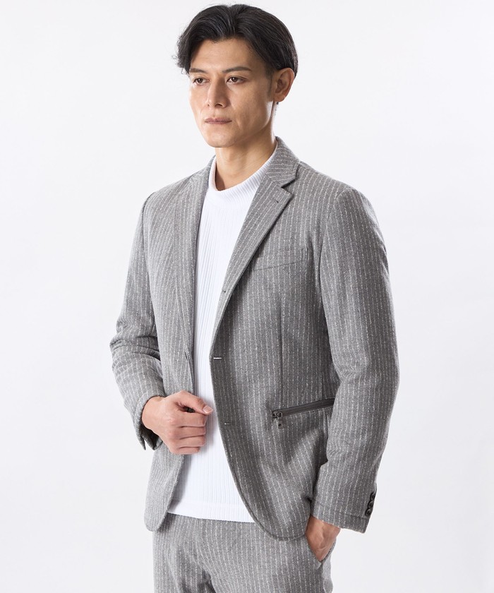 紳士ジャケット セール】 【キングサイズ・撥水・ストレッチ】インタレースストレッチ