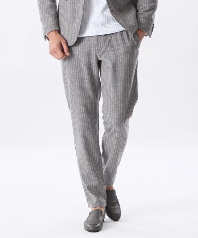 【セットアップ対応】ストライプウールパンツ