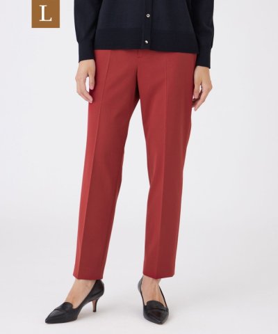 【L】【ウォッシャブル】アルガンオイルストレッチパンツ