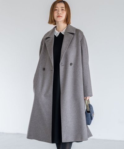 COLOMBOカシミヤビーバー ダブルフロント チェスターコート