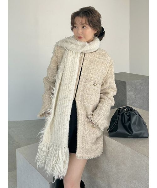 FRAYI. D 2wayベストツイードジャケット LBEG 1