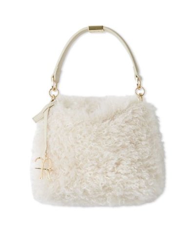 メタルモチーフワンハンドルファーバッグ