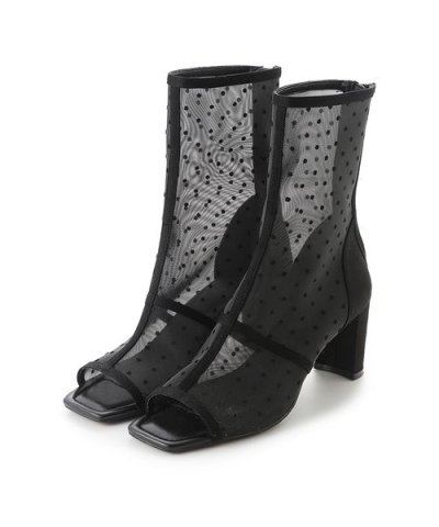 オープントゥメッシュブーツ