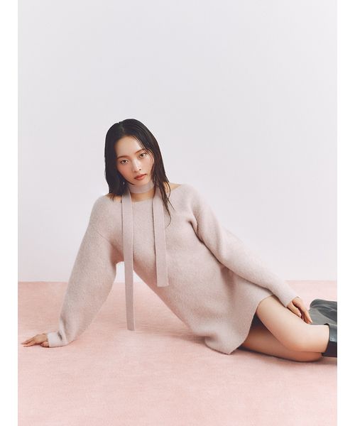 FRAYI. D フォックスウールミニニットワンピース PNK F FRAYI. D フォックスウールミニニットワンピース PNK F