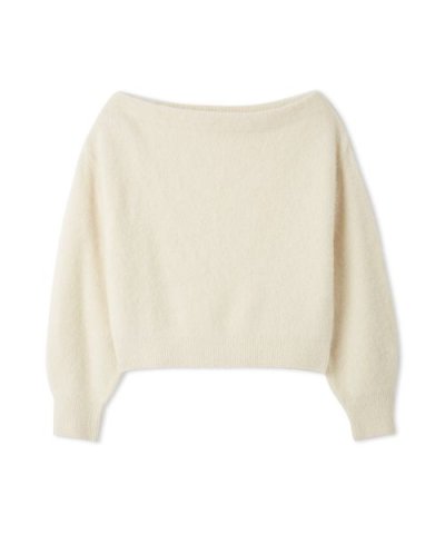 フォックスカシミアオフショルニットトップス