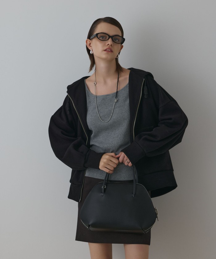 GRACECONTINENTAL ルーズパーカー ブラック 36 GRACECONTINENTAL ルーズパーカー ブラック 36