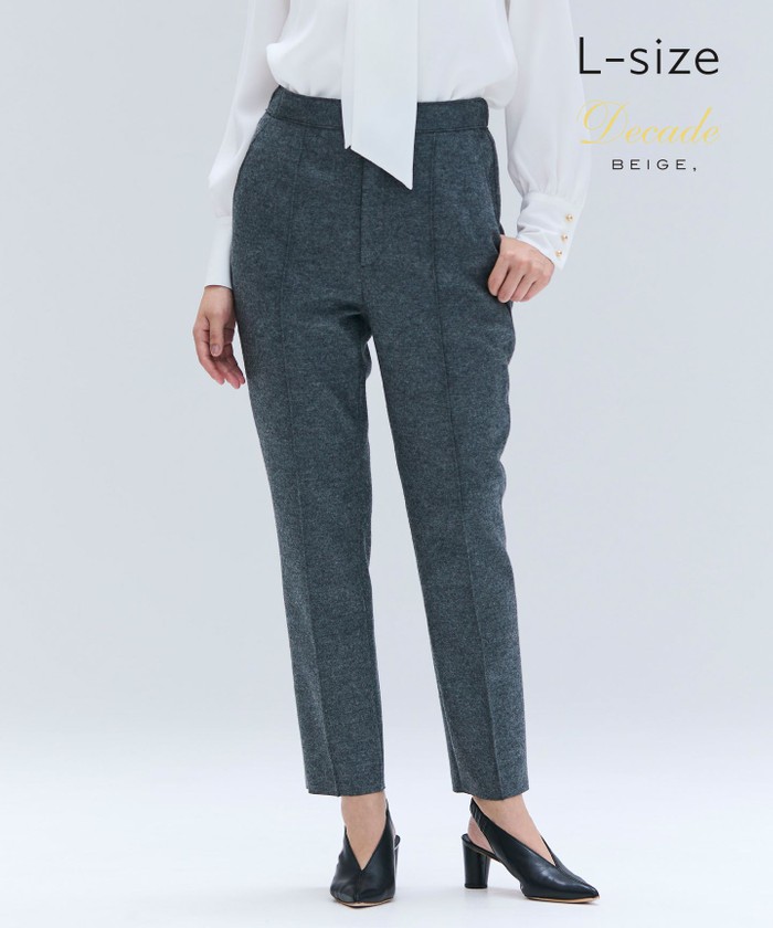 BEIGE 【Lsize・セットアップ対応】CORBY / ウールピンタックバックサイドゴム C. GRAY 8 BEIGE 【Lsize・セットアップ対応】CORBY / ウールピンタックバックサイドゴム C. GRAY 8