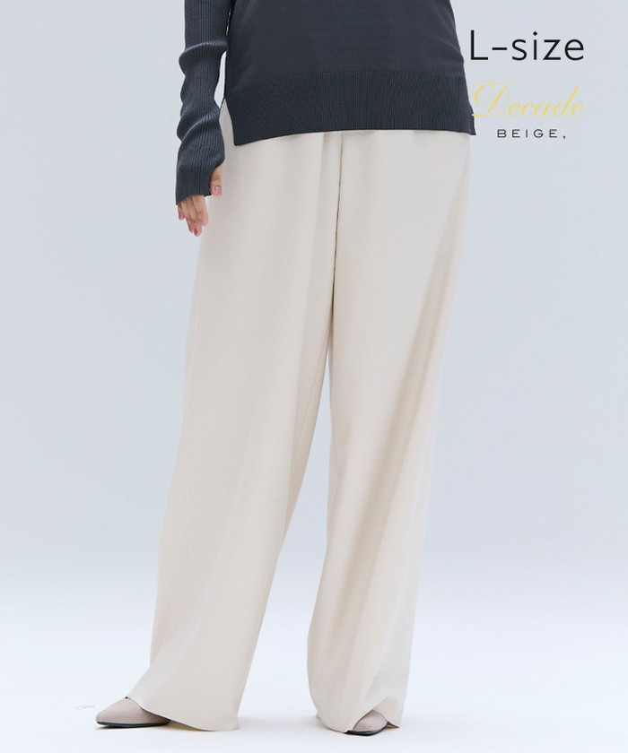 BEIGE 【Lsize・セットアップ対応】CORBY / ウールイージーワイドパンツ BONE 8 BEIGE 【Lsize・セットアップ対応】CORBY / ウールイージーワイドパンツ BONE 8