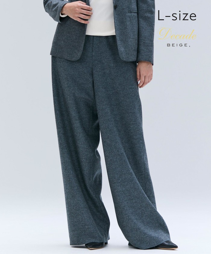 BEIGE 【Lsize・セットアップ対応】CORBY / ウールイージーワイドパンツ C. GRAY 10 BEIGE 【Lsize・セットアップ対応】CORBY / ウールイージーワイドパンツ C. GRAY 10