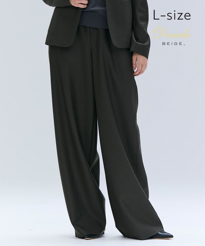 BEIGE 【Lsize・セットアップ対応】CORBY / ウールイージーワイドパンツ KHAKI 8 BEIGE 【Lsize・セットアップ対応】CORBY / ウールイージーワイドパンツ KHAKI 8