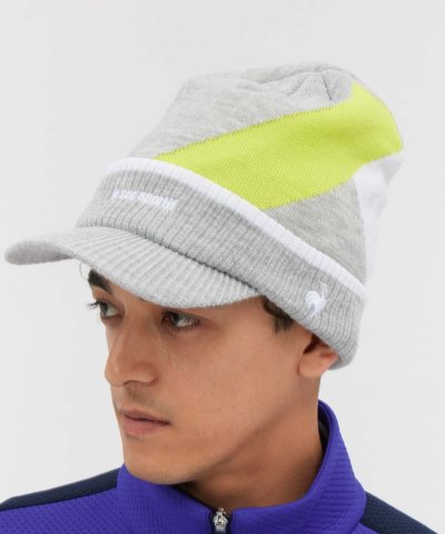 ルコックスポルティフ ゴルフ le coq sportif golf 庇付きニッ