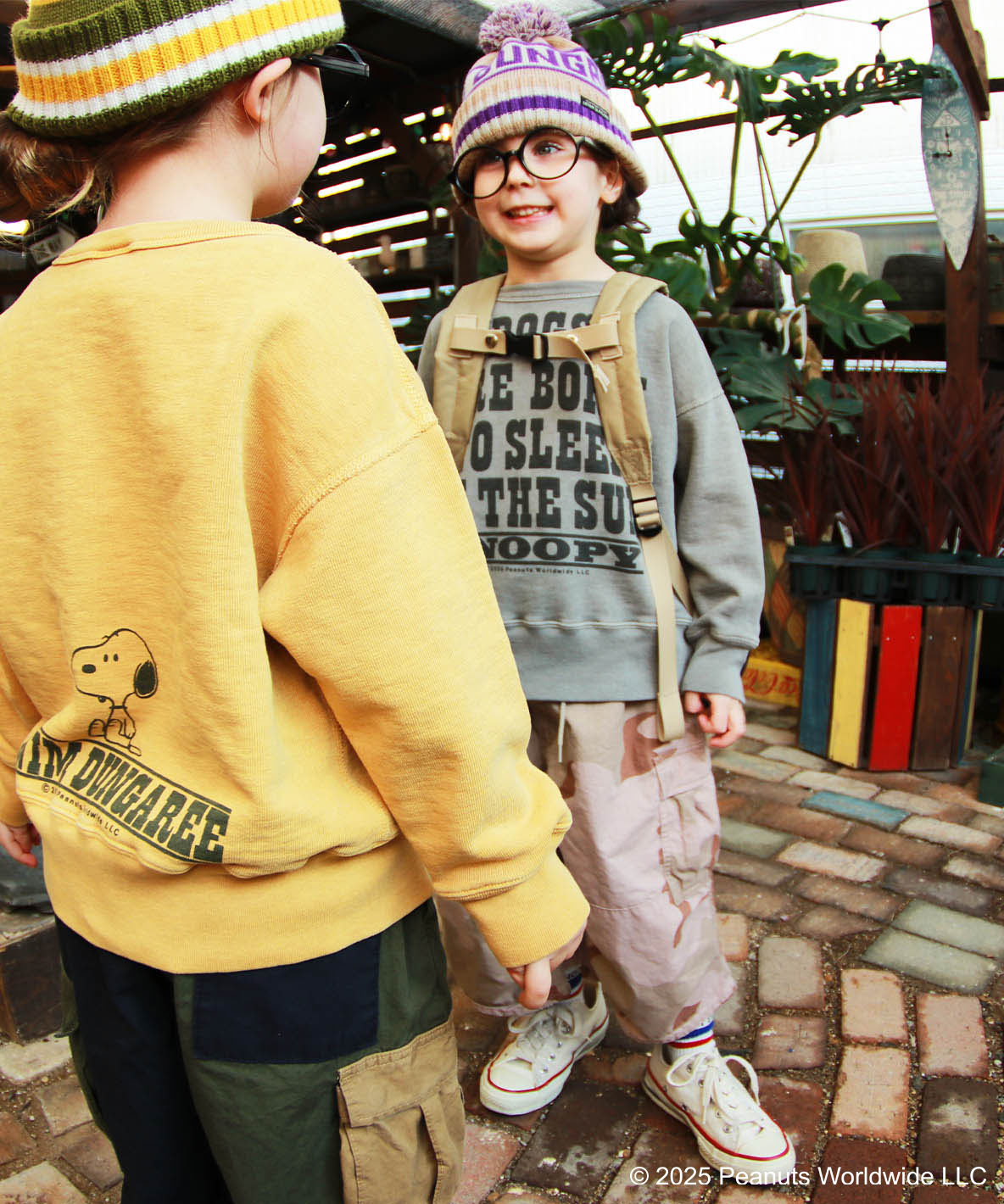 DENIMDUNGAREE デニムダンガリー DENIM DUNGAREE SNOOPY SUN Sweat グレー 105