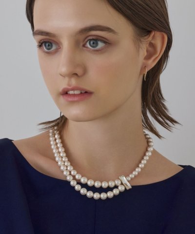 パールレイヤードネックレス