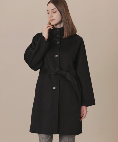 【WEB・一部店舗限定】カシミヤブレンドウールリバースタンドカラーコート