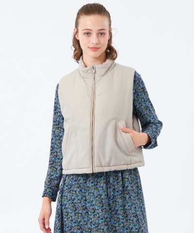 スタンドカラーパデットベスト