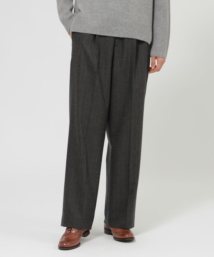 WEB・一部店舗限定】ウールブレンドストライプ パンツ(508567460 WEB・一部店舗限定】ウールブレンドストライプ パンツ(508567460