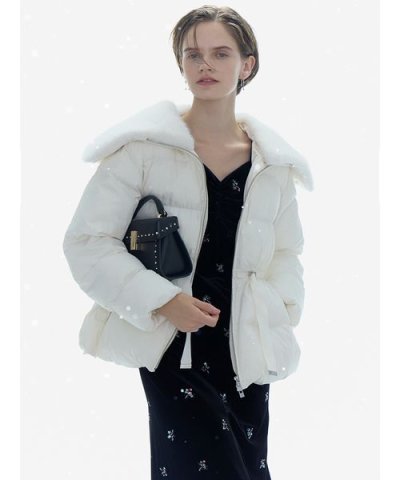 【撥水加工】ファー襟付きキルティングショートコート