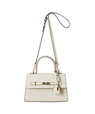 ビジューツイストバックルハンドバッグ