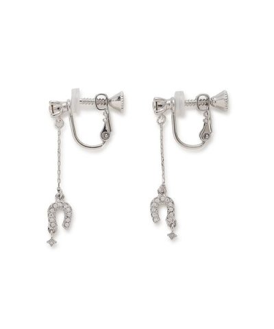 ラッキーホースシュービジューイヤリング