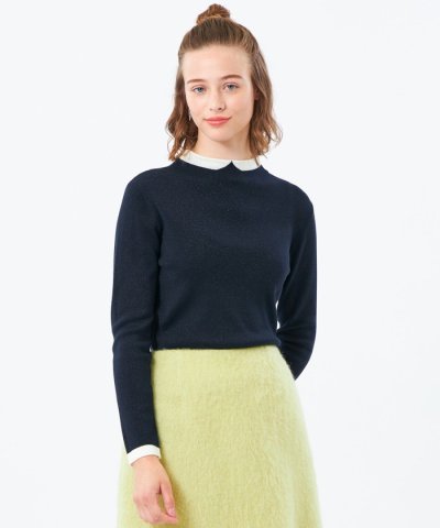 【2025年秋冬モデル】Cleric Collar Knit グリッター