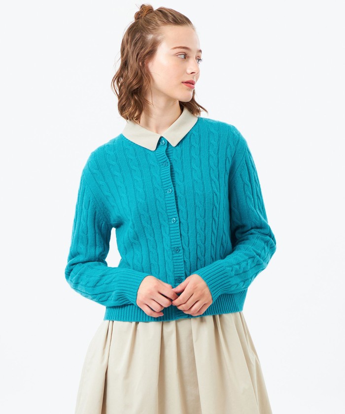 ウールカシミヤケーブルカーディガン(508419153)｜阪急百貨店公式通販