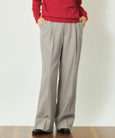 GREY LABEL タックプリーツワイドパンツ