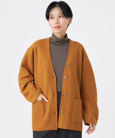 【カタログ掲載】【ウォッシャブル】ブライトニットVネックカーディガン