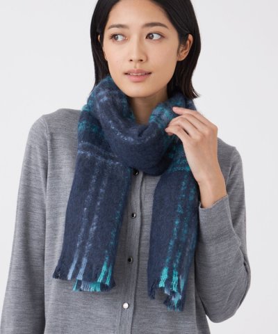 【ウォッシャブル】インポートモヘヤ混マフラー