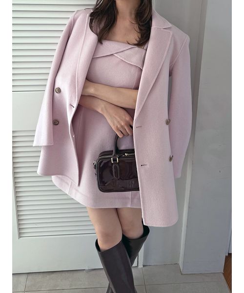 SNIDEL ツイードジャケット ピンク ピンク系｜ジャケット｜SNIDEL(スナイデル)｜阪急百貨店公式通販サイト