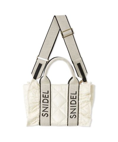 フリルキルティングロゴバッグ