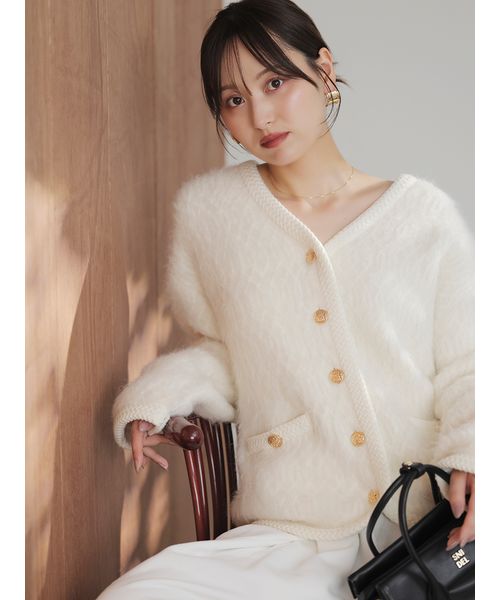 スナイデル　ニットジャケット ホワイト系｜ジャケット｜SNIDEL(スナイデル)｜阪急百貨店公式