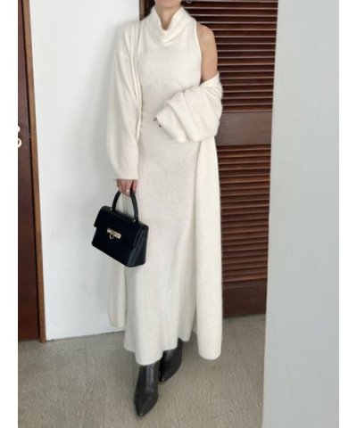 【HIGH QUALITY】メリノウールアメスリニットワンピース