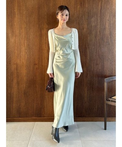 キャミワンピースモヘアカーディガンセット