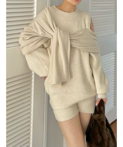 ディフォメーションニットプルオーバー