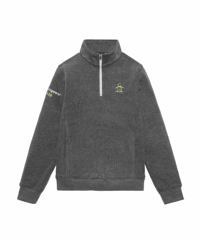 マンシングウェア MUNSINGWEAR 吸湿発熱スタンドカラーハーフジップカッ