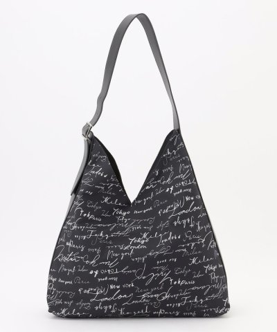 5cityレタードプリント ショルダーバッグ